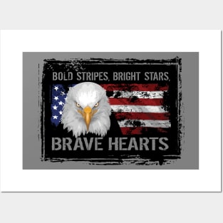 Brave American Hearts Posters and Art